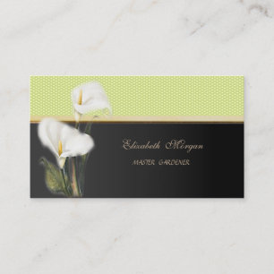Moderne stilvolle elegante-Polka-Punkte,Calla Visitenkarte