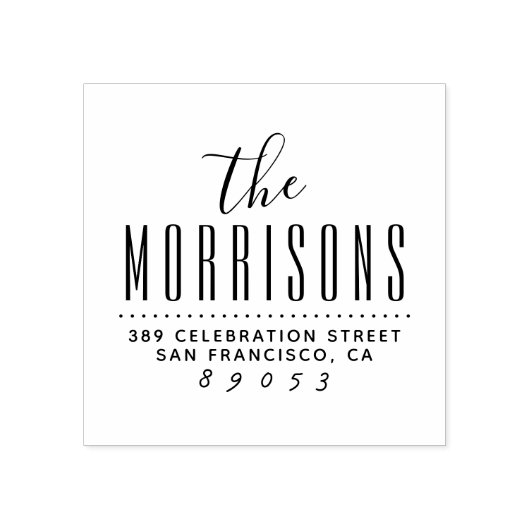 Moderne, stilvolle, fette Rücksendeadresse von Skr Gummistempel (Prägung)