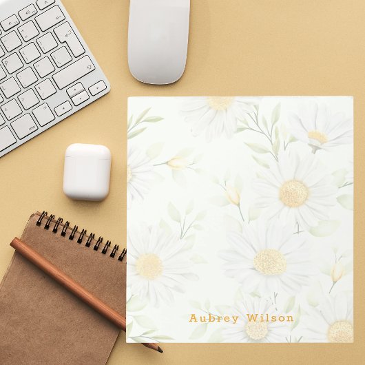 Moderne, stilvolle Floral Watercolor Notizblock