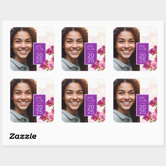 Moderne Stilvolle Foto Abschluss Stickers (Blatt)