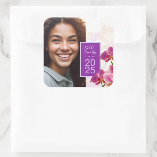 Moderne Stilvolle Foto Abschluss Stickers (Tasche)