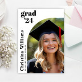Moderne, stilvolle Foto High School Graduation Par Einladung