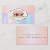 Moderne, stilvolle Frame Lotus Blume Visitenkarte (Vorne/Hinten)