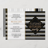 Moderne stilvolle Frauen laden zum 40. Geburtstag Einladung (Vorne/Hinten)