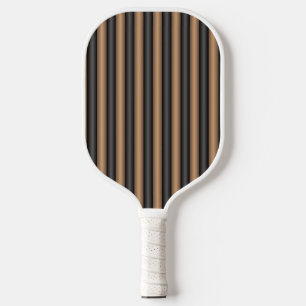 Moderne stilvolle getönte braune Streifen mit Tief Pickleball Schläger