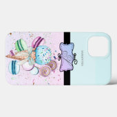 Moderne, stilvolle Girly Stripe Ice Case-Mate iPhone Hülle (Rückseite (Horizontal))