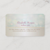 Moderne stilvolle Glitzer Bokeh Makeup Loyalty Car Treuekarte (Rückseite)