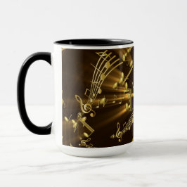 Moderne, stilvolle Goldene Notizen Tasse