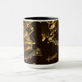 Moderne, stilvolle Goldene Notizen Tasse (Zentrum)