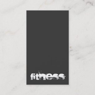 Moderne, stilvolle Graue Fitness Sport Visitenkarte