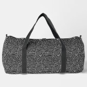 Moderne, stilvolle Gray & Black Classic Duffle Bag (Vorderseite)
