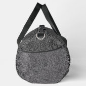 Moderne, stilvolle Gray & Black Classic Duffle Bag (Rechts)