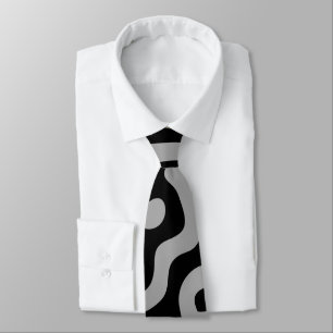 Moderne, stilvolle Gray & Black Classic Krawatte