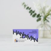 Moderne, stilvolle Handyman Signage Zuhause Constr Visitenkarte (Stehend Vorderseite)
