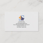 Moderne, stilvolle Handyman Signage Zuhause Constr Visitenkarte (Rückseite)