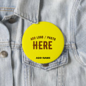 MODERNE, STILVOLLE, HELLE GELBEN-ÜBERPRÜFTE MARKE BUTTON (Beispiel)