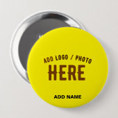 MODERNE, STILVOLLE, HELLE GELBEN-ÜBERPRÜFTE MARKE BUTTON (Vorne & Hinten)