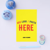 MODERNE, STILVOLLE, HELLE GELBEN-ÜBERPRÜFTE MARKE FLYER (Einzeln)