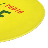 MODERNE, STILVOLLE, HELLE GELBEN-ÜBERPRÜFTE MARKE SCHNEIDEBRETT (Ecke)