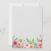 Moderne, stilvolle Hochzeit im Foto Einladung (Rückseite)