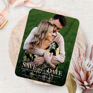 Moderne stilvolle Hochzeit Merken Sie sich das Dat Magnet