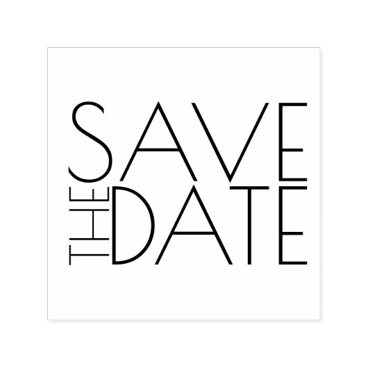 Moderne, stilvolle Hochzeit retten das Datum Permastempel (Design)