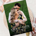 Moderne, stilvolle Hochzeit spart das Date-Foto Einladung<br><div class="desc">Moderne,  stilvolle Hochzeit retten das Date Foto Einladung</div>