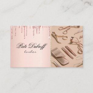 Moderne stilvolle holografische Beautician elegant Visitenkarte