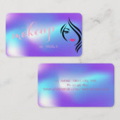 Moderne, stilvolle holografische Silhouette Visitenkarte (Vorne/Hinten)
