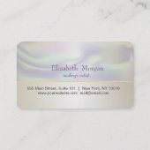 Moderne, stilvolle Holographic Makeup Loyalty Card Treuekarte (Rückseite)