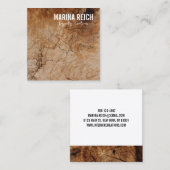 moderne, stilvolle Holzarbeiter Business Card Quadratische Visitenkarte (Vorne/Hinten)