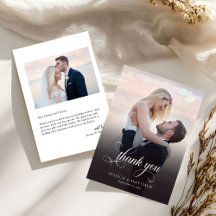 Moderne stilvolle kalligrafie Foto-Hochzeit 