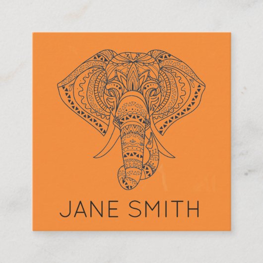 Moderne stilvolle kreative Industrie des Quadratische Visitenkarte (Vorderseite)