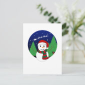 Moderne stilvolle Kunstillustrierung Weihnachtsdes Postkarte (Stehend Vorderseite)