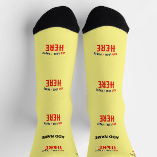MODERNE, STILVOLLE KUNSTSTOFFMARKE PASTEL YELLOW SOCKEN
