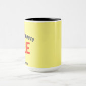 MODERNE, STILVOLLE KUNSTSTOFFMARKE PASTEL YELLOW TASSE (Zentrum)