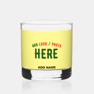 MODERNE, STILVOLLE KUNSTSTOFFMARKE PASTEL YELLOW WHISKYGLAS