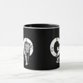 Moderne stilvolle LASS ME GO Leopard Black Tasse (Zentrum)