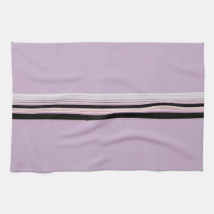 Moderne, stilvolle Lavendel Striping Touch Handtuch