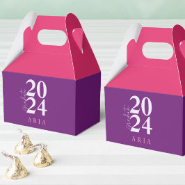 Moderne, stilvolle Lavender Lila Graduation Party Geschenkschachtel