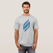 Moderne stilvolle Letter S-Monogramm T-Shirt (Vorne ganz)