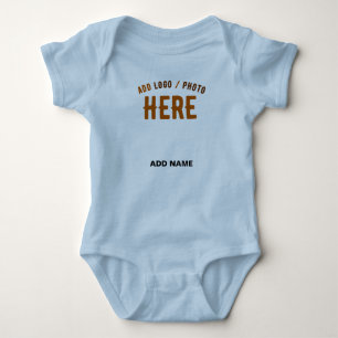 MODERNE, STILVOLLE LICHT BLAU BRANNT BABY STRAMPLER