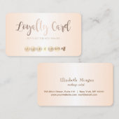 Moderne stilvolle Makeup Loyalty Card Treuekarte (Vorne/Hinten)