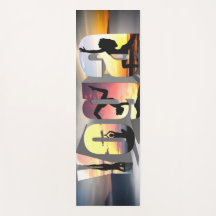 Moderne stilvolle minimalistische Yogamatte