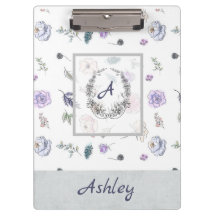 Moderne, stilvolle Monogram Girly Patterns Ashley