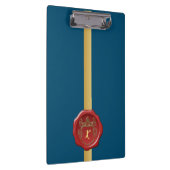 Moderne, stilvolle Monogram-Muster-Briefmarke Klemmbrett (Rechts)