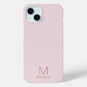 Moderne, stilvolle Monogram Template Rose Gold Case-Mate iPhone Hülle (Rückseite)