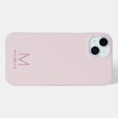 Moderne, stilvolle Monogram Template Rose Gold Case-Mate iPhone Hülle (Rückseite (Horizontal))