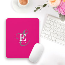 Moderne, stilvolle Monogram Typografie Hot Pink