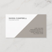 Moderne stilvolle Monogramm-Visitenkarte No.1 Visitenkarte (Rückseite)